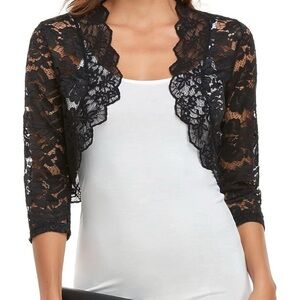 Amazon Black Lace Shrug